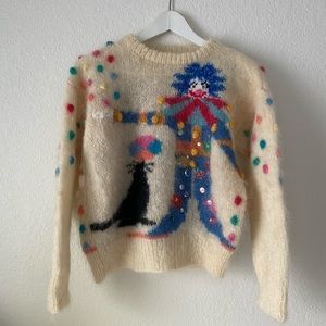 Vintage Ugly Clown Sweater